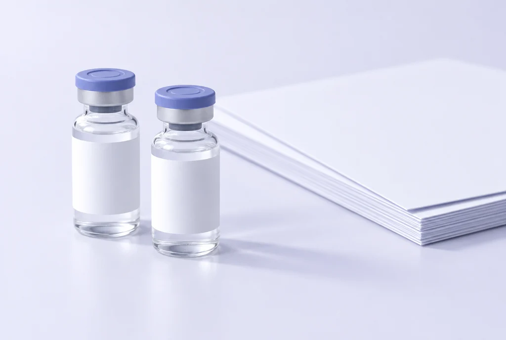 Further Club vials beside their batch records